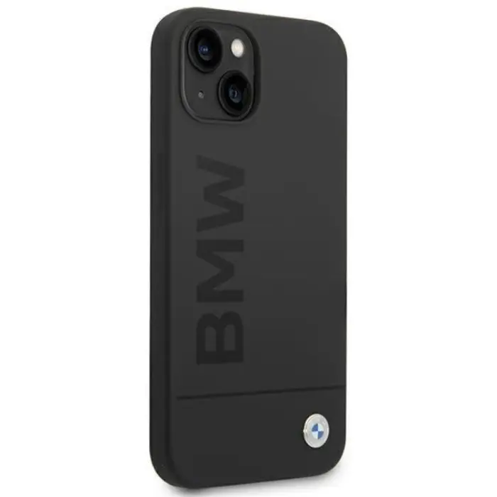 BMW - BMW iPhone 14 Plus Skal Magsafe Silicone Signature Logo - Svart