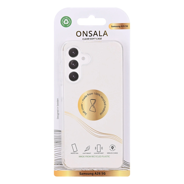 Onsala - Onsala Galaxy A26 5G Mobilskal TPU Återvunnen - Clear