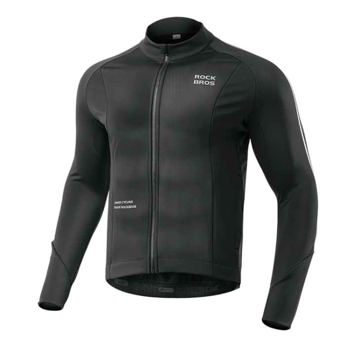 Rockbros - Rockbros Långärmad Cykeltröja Höst/Vinter XXL - Svart