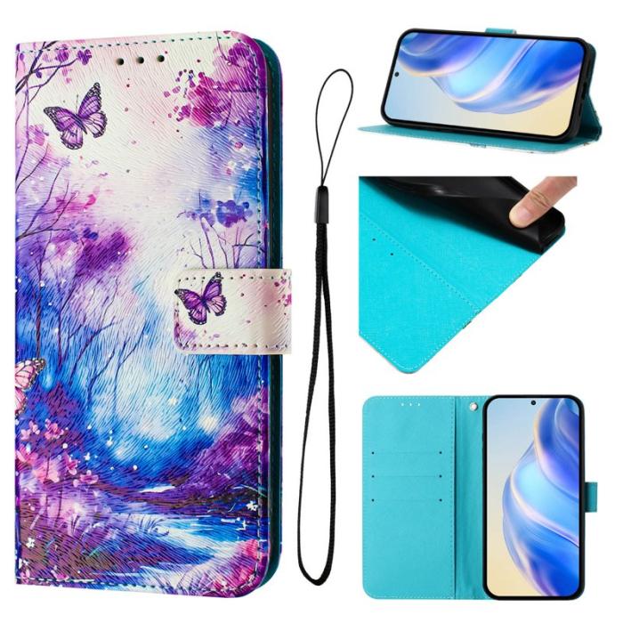 OEM - Dream Valley Samsung Galaxy A35 5G Fodral Mönstertryck - Svart