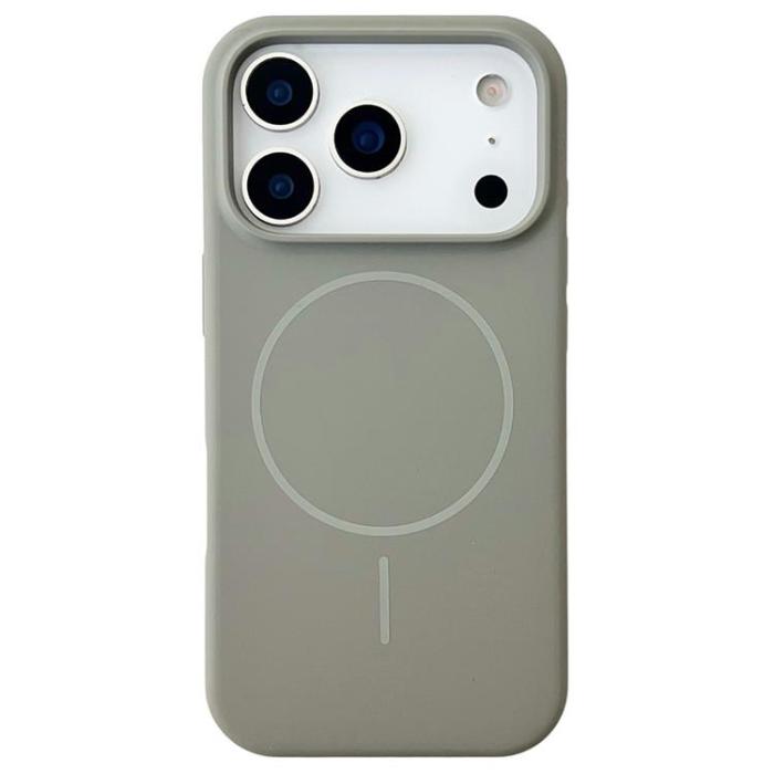 A-One Brand - iPhone 17 Pro Mobilskal MagSafe Silikon Anti Drop - Titangrå