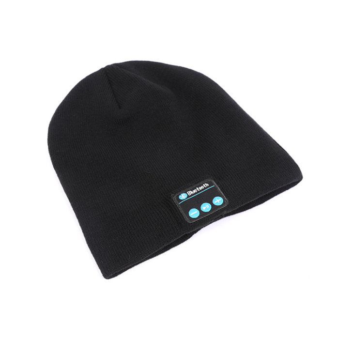 A-One Brand - Beanie Mössa med inbyggt bluetooth-headset - Svart