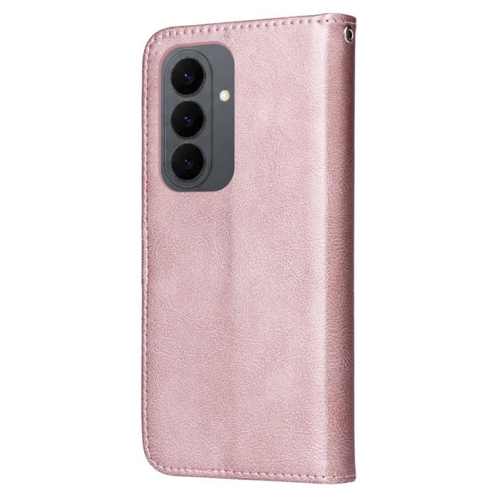 OEM - Plånboksfodral för Samsung Galaxy S26 Magnetiskt Konstläder - Roséguld