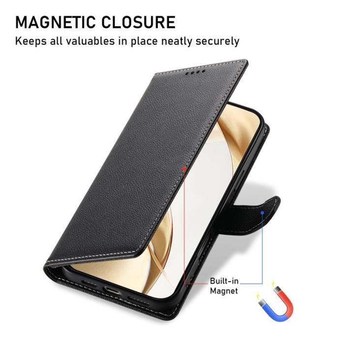 OEM - Plånboksfodral för Samsung Galaxy S26 Magnetiskt Konstläder - Svart