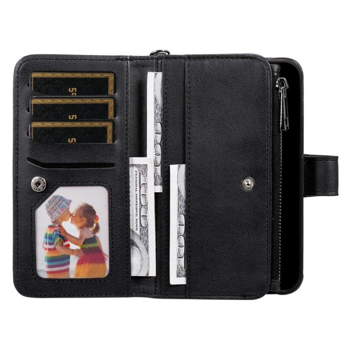 OEM - Plånboksfodral för Samsung Galaxy S26 Magnetiskt Konstläder - Svart