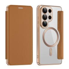OEM - Mobilfodral f&ouml;r Samsung Galaxy S26 Ultra Magnetiskt Konstl&auml;der - Brun