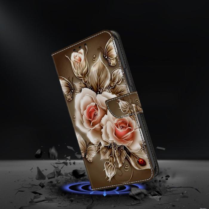 OEM - Plånboksfodral för Samsung Galaxy S26 Konstläder Ställ - Brun Rosé