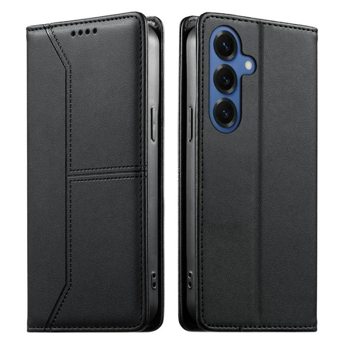 OEM - Plånboksfodral för Samsung Galaxy S26 Stativ Konstläder - Svart