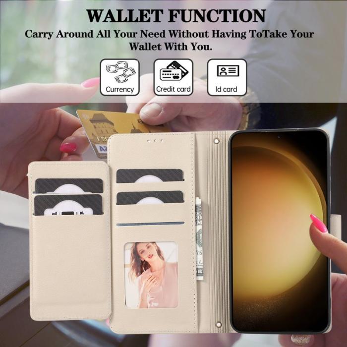 OEM - Mobilfodral för Samsung Galaxy S26 TKonstläder - Beige