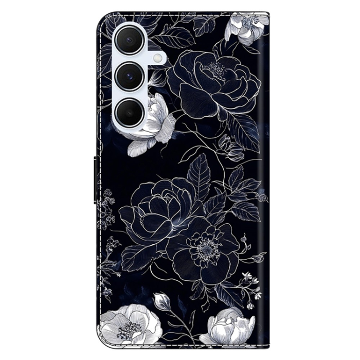 A-One Brand - Galaxy A17 5G Konstläder Plånboksfodral Pattern Printing - Vintage Flowers