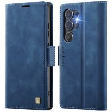 AUTSPACE - AUTSPACE A11 Fodral f&ouml;r Samsung Galaxy S24 Ultra - KonstL&auml;der - Bl&aring;