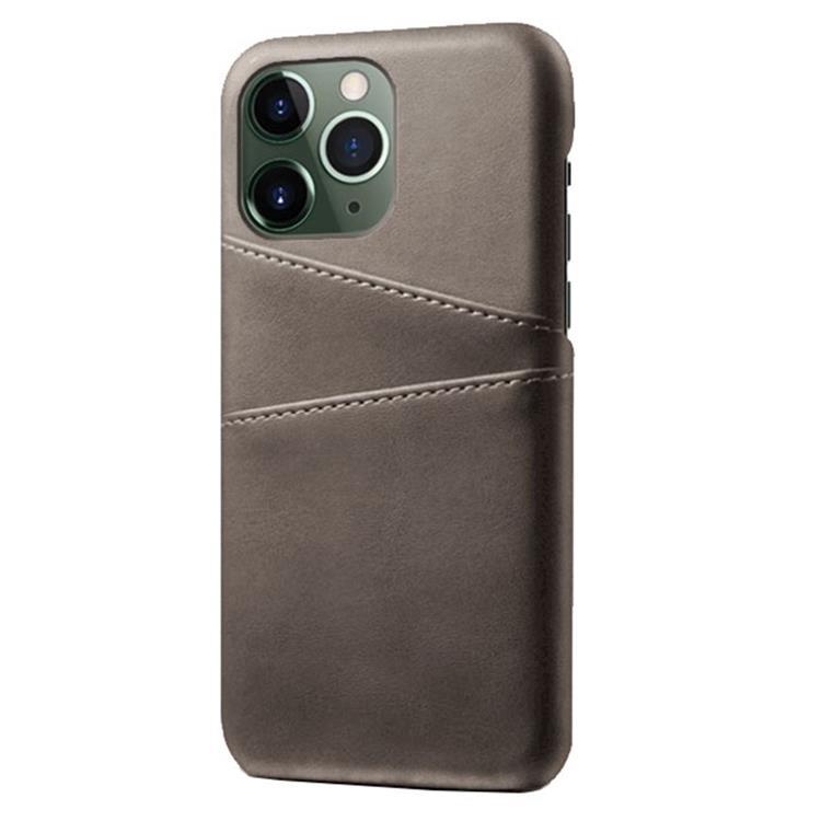 iPhone 14 Pro Max Skal Korthållare PU Läder - Grå | 2353 | AlltMobil