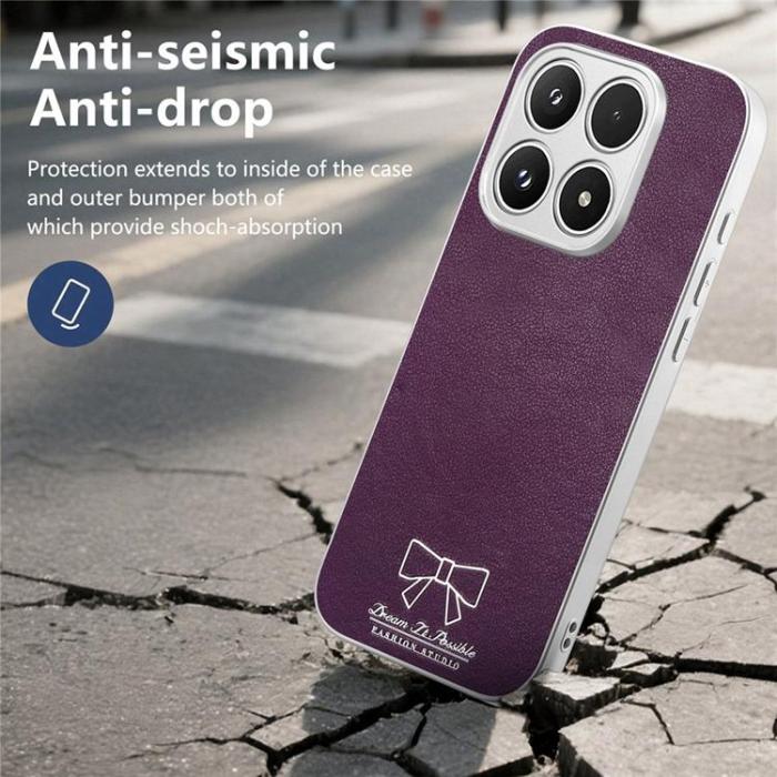 A-One Brand - Mobilskal för Xiaomi 17 Magnetisk PU-läder Butterfly Bow Pattern