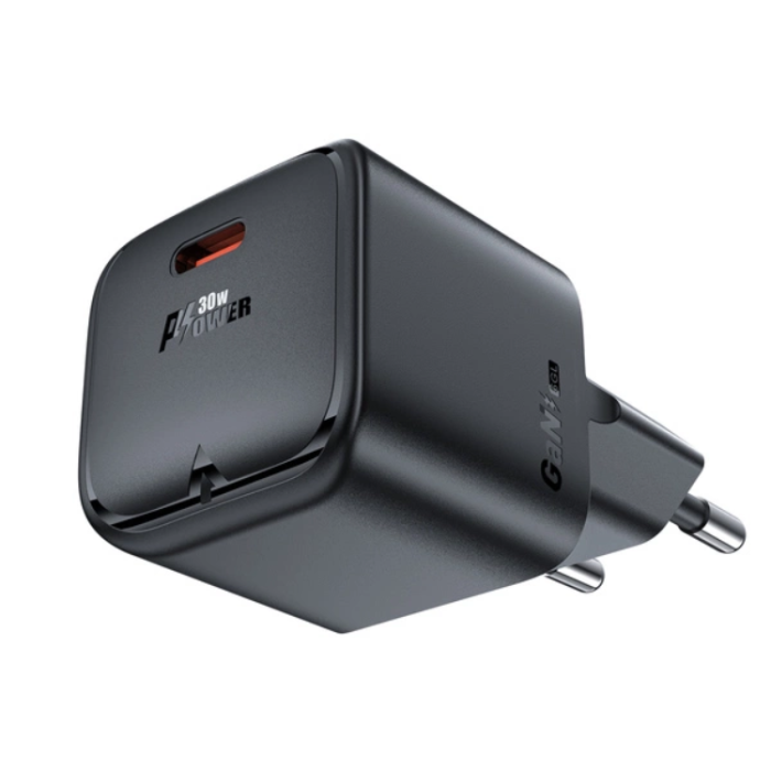 Acefast - Acefast Väggladdare USB-C 30W GaN A77 Mini - Svart