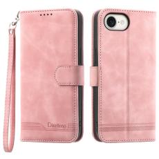 DIERFENG - DIERFENG DF-03 iPhone 16 Pl&aring;nboksfodral Konstl&auml;der - Rosa