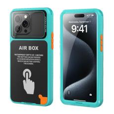 SHELLBOX - SHELLBOX Air Box Series Mobilskal till iPhone 15 Pro Max Vattent&aring;lig Bl&aring;