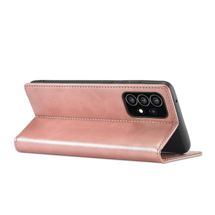 LC.imeeke - LC.IMEEKE Samsung Galaxy A53 5G Plånboksfodral Konstläder - Rosa