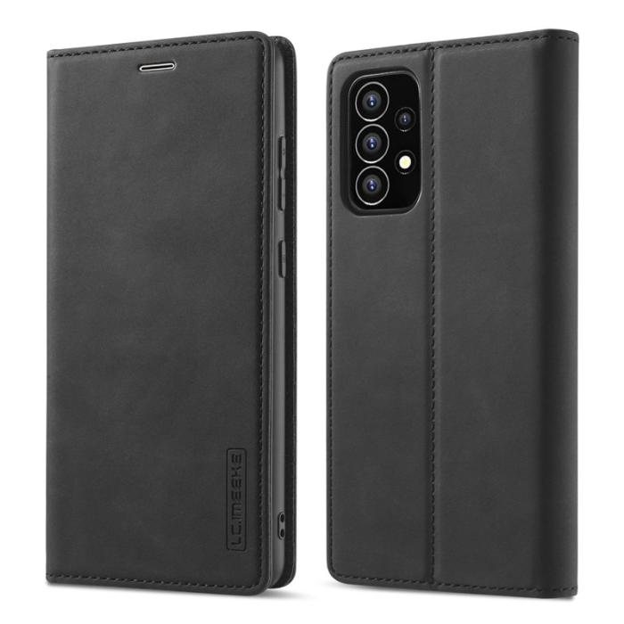 LC.imeeke - LC.IMEEKE Samsung Galaxy A53 5G Plånboksfodral Konstläder - Svart