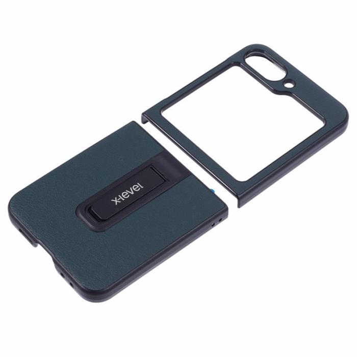 X-Level - X-LEVEL Z Flip7 FE 5G Mobilskal med Kickstand - Grön