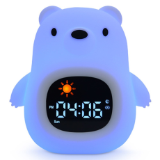 OEM - Väckarklocka med Nattlampa White Bear Tappkontroll JL-821