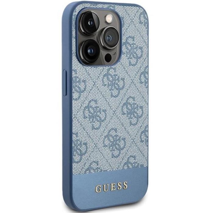 Guess - Guess iPhone 15 Pro Mobilskal Stripe Collection - Blå