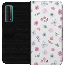 iSecrets - Plånboksfodral till Huawei P smart 2021 med Blommor och fjärillar
