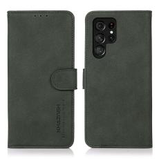 KHAZNEH - KHAZNEH Samsung Galaxy S26 Ultra Fodral Konstl&auml;der St&auml;ll - Gr&ouml;n