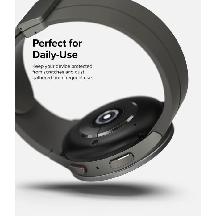 UTGATT1 - Ringke Galaxy Watch 5 Pro (45mm) Skal Bezel Styling - Silver