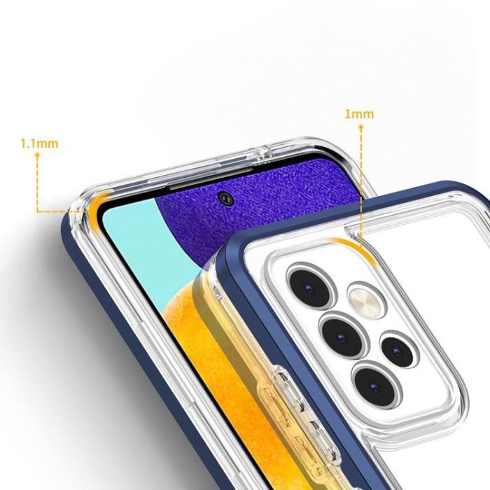 OEM - Galaxy A14 5G Ultra Skal Clear 3in1 - Blå