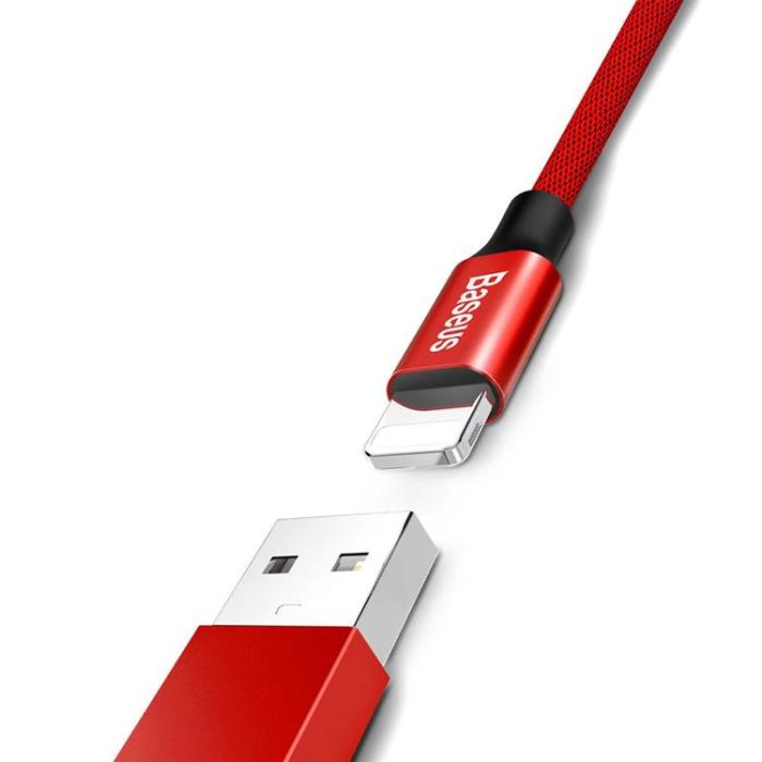BASEUS - Baseus Yiven USB-A till Lightning kabel 1.8M - Röd