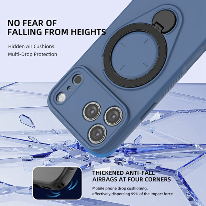 A-One Brand - iPhone 17 Pro Mobilskal MagSafe Rotating Kickstand TPU PC