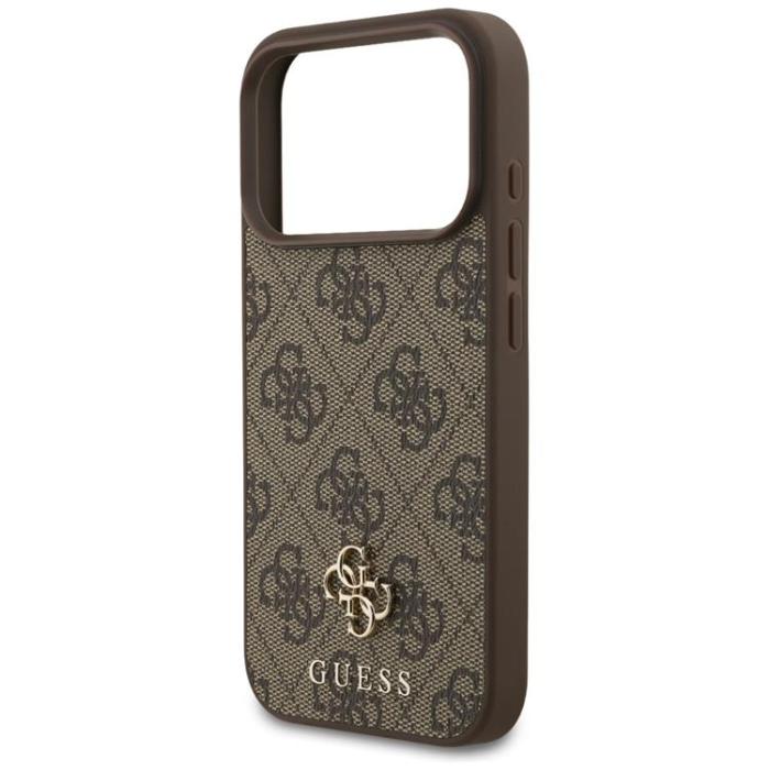 Guess - Guess iPhone 17 Pro Mobilskal MagSafe 4G Small Classic Logo - Brun