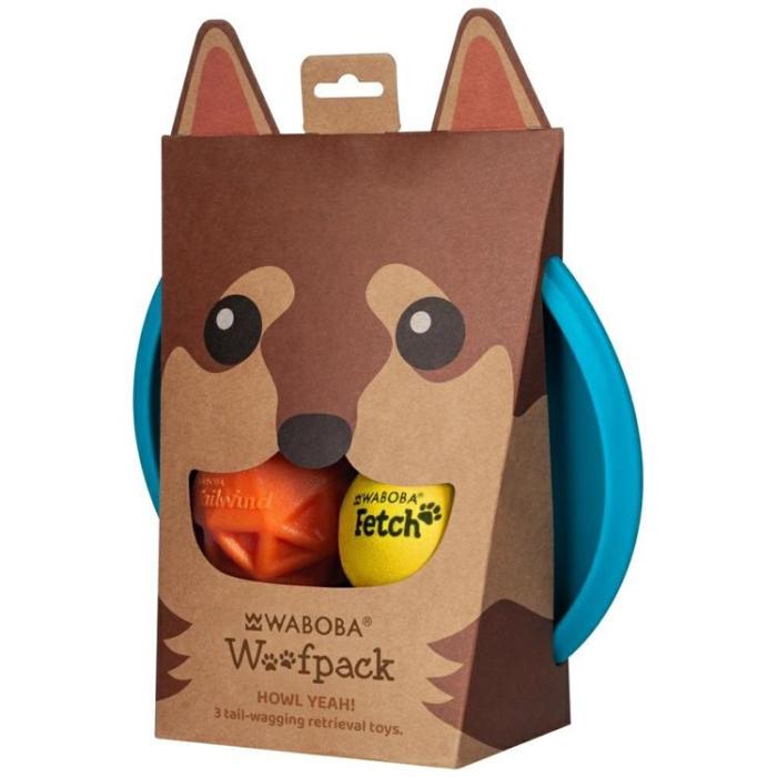 Waboba - Waboba Woofpack Hundset 2x Bollar 1x Frisbee