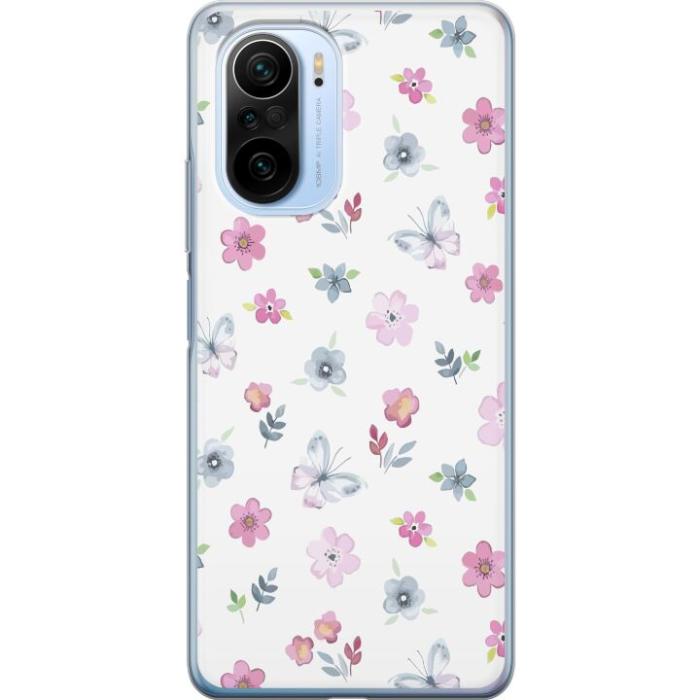 iSecrets - Mobilskal till Xiaomi Mi 11i med Blommor och fjärillar