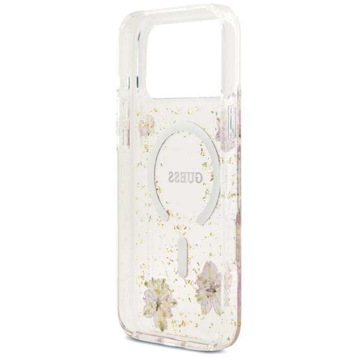 Guess - Guess Mobilskal För iPhone 18 Pro Max/17 Pro Max Magsafe Resin Flowers