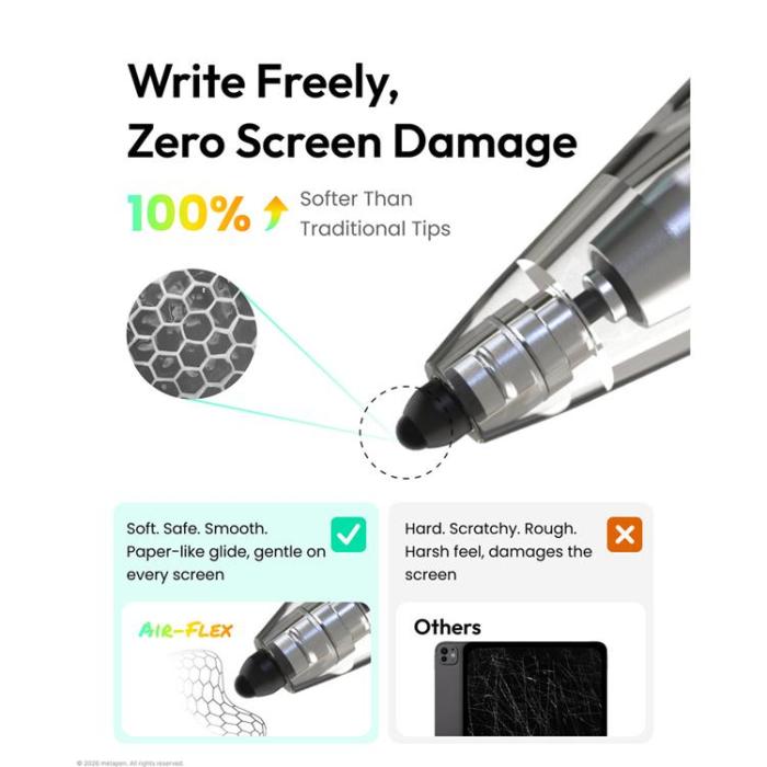 Metapen - Metapen Air-Flex Tips För Stylus - Vit