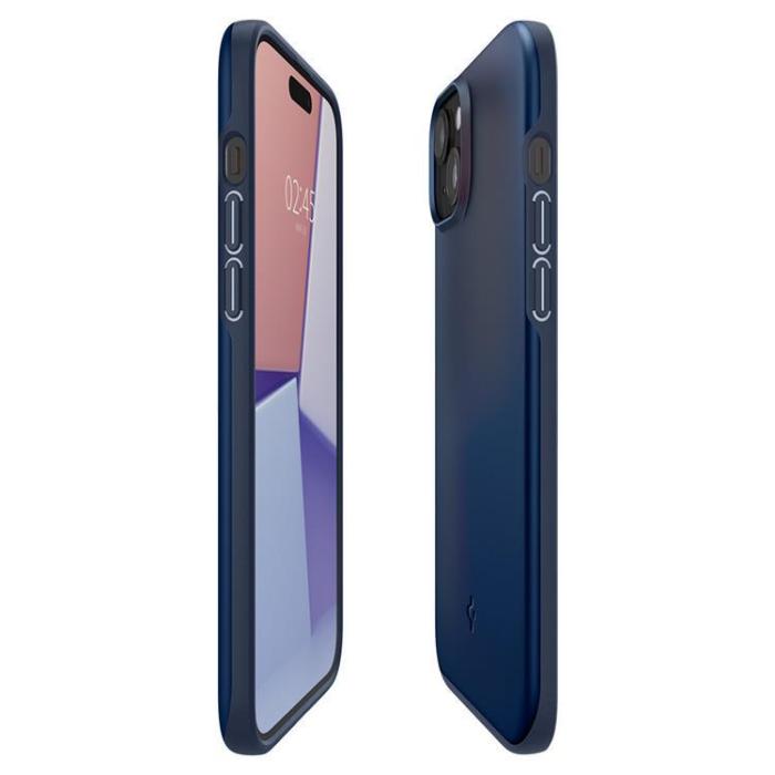 Spigen - Spigen iPhone 15 Plus Mobilskal Thin Fit - Blå