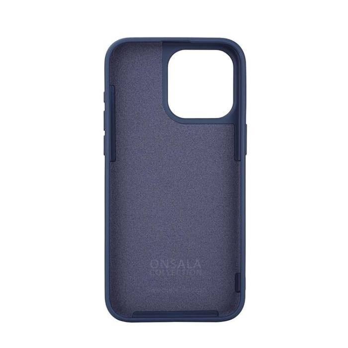 Onsala - Onsala iPhone 15 Pro Max Mobilskal Magsafe Silicone - Mörkblå