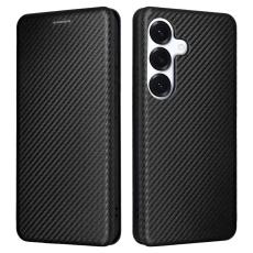 OEM - Samsung Galaxy S26 Skal Kolfiber Textur St&ouml;tt&aring;lig Konstl&auml;der - Svart