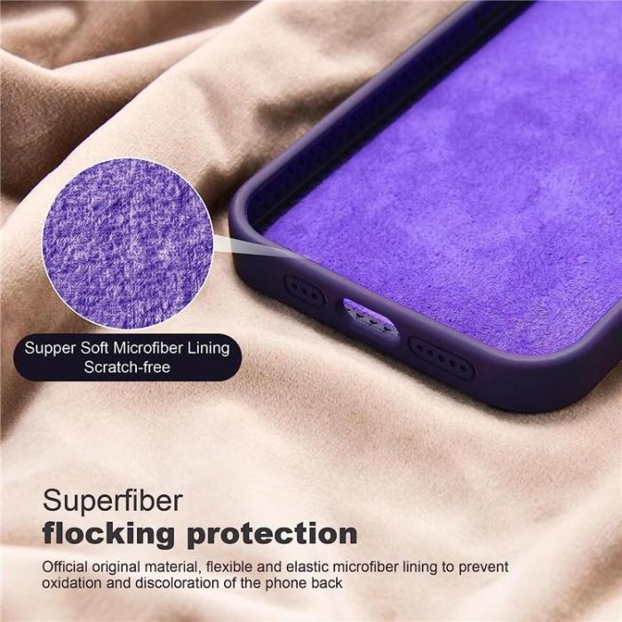 OEM - iPhone 15 Pro Mobilskal Magsafe Liquid Silikon - Lila