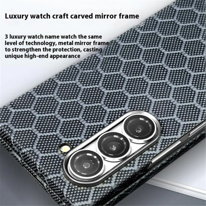 A-One Brand - Galaxy Z Fold 6 5G Mobilskal Magsafe Aramid Fiber - Honeycomb