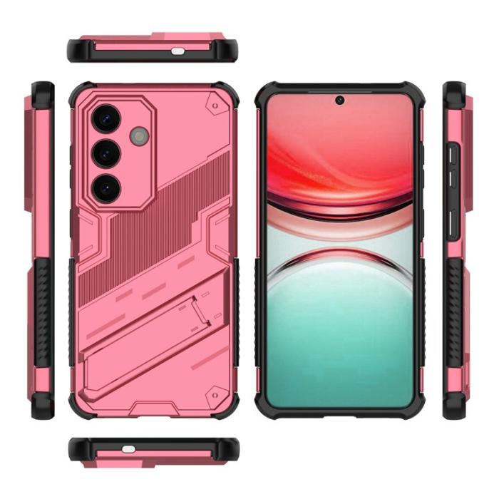 OEM - Mobilskal till Samsung Galaxy S26/S26 Pro PC + TPU Stöttåligt - Rosa
