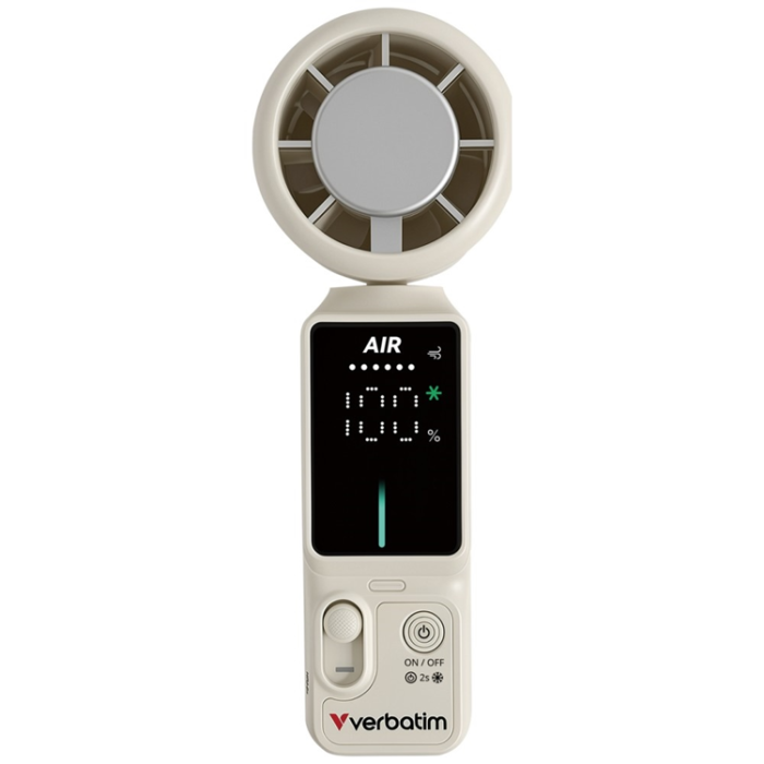 Verbatim - Verbatim Handhållen Fläkt Ice Touch Pro Cool `n` Go 32348 - Vit/Silver