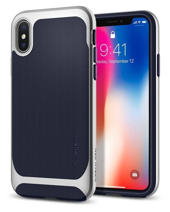 UTGATT4 - Spigen Neo Hybrid Skal till Apple iPhone X - Satin