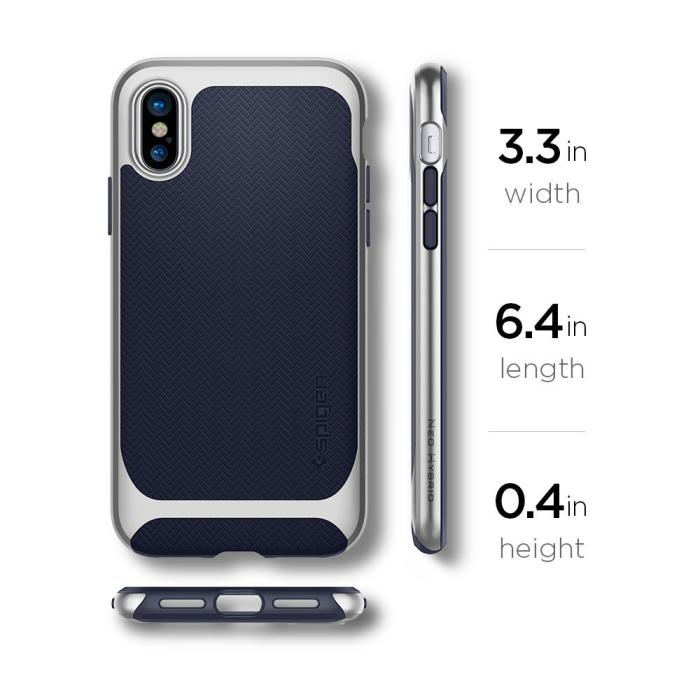 UTGATT4 - Spigen Neo Hybrid Skal till Apple iPhone X - Satin