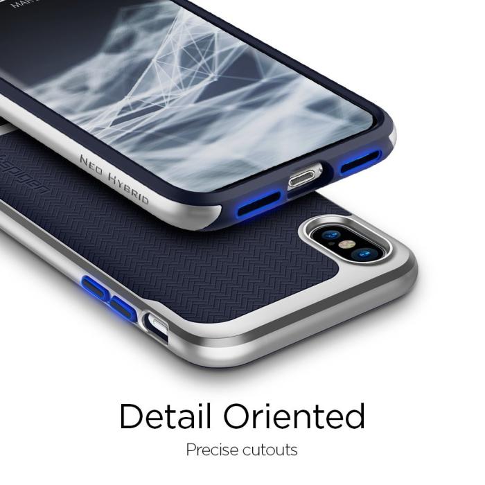 UTGATT4 - Spigen Neo Hybrid Skal till Apple iPhone X - Satin