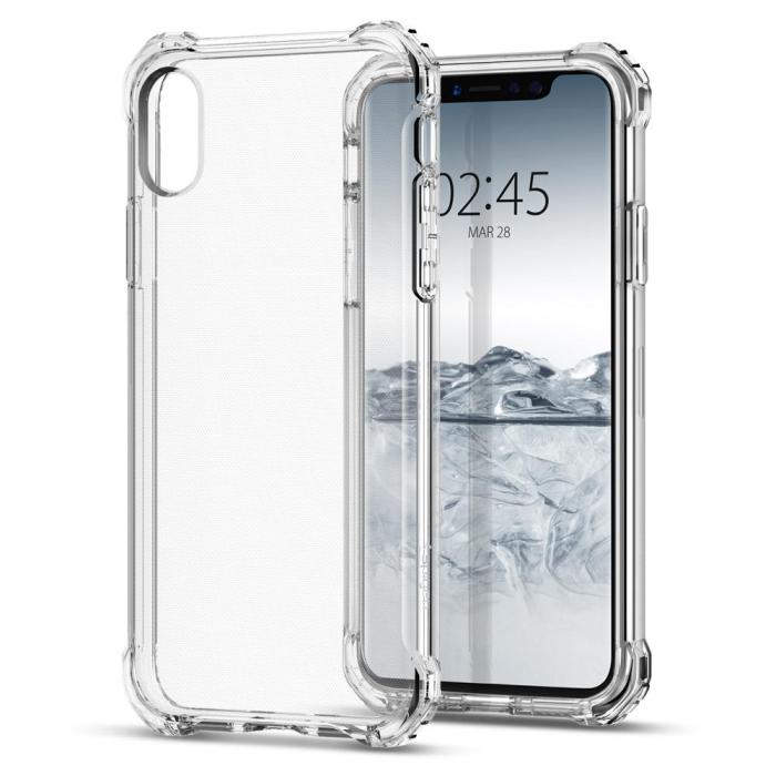 UTGATT4 - SPIGEN Rugged Crystal Skal till Apple iPhone XS / X - Clear