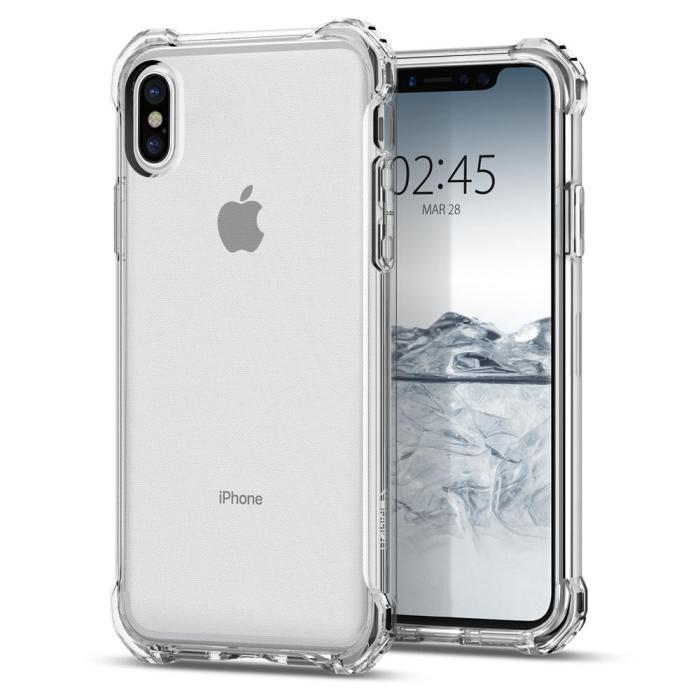 UTGATT4 - SPIGEN Rugged Crystal Skal till Apple iPhone XS / X - Clear