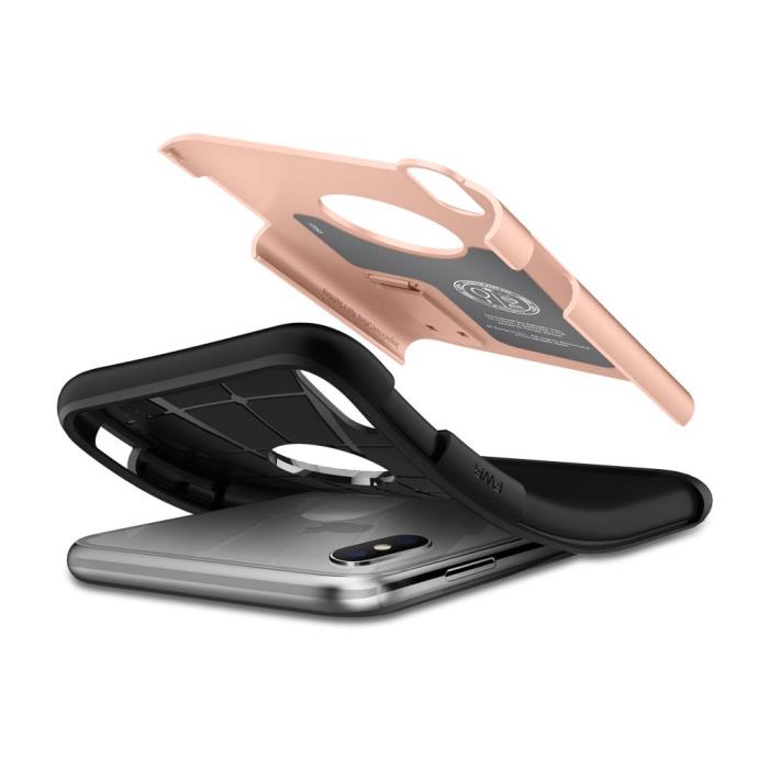 UTGATT5 - SPIGEN Slim Armor Skal till iPhone XS / X - Blush Gold