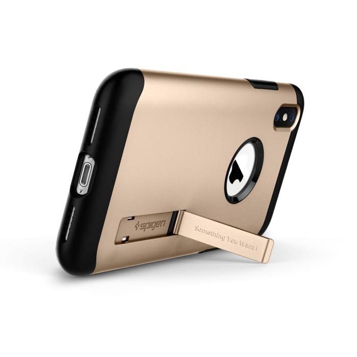 UTGATT4 - SPIGEN Slim Armor Skal till iPhone XS / X - Gold